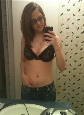 Brunette teasing