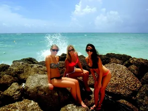 Three on the rocks