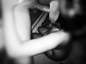 I take the tip of his cock between my lips and start sucking him, I get wetter with every moan he makes. [FM]