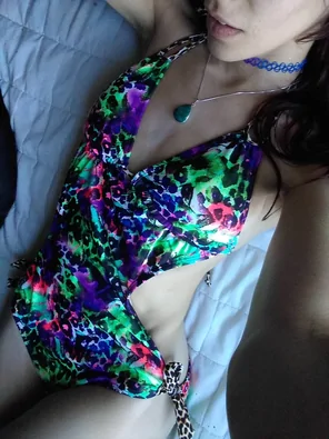 [F] haven't worn a one piece in a minute. It's kinda cute!
