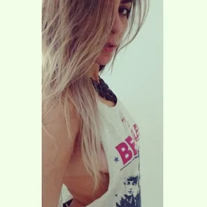 The Beatles shirt + Sideboob
