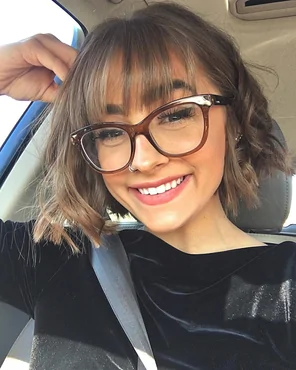 Brown Frames for Brown Haired Cutie