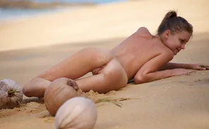 Beach butthole