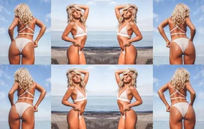 Nevada Caityn Poole White See Through Bikini 05