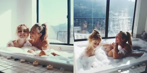 Photograph Snapshot Jacuzzi Bathing 