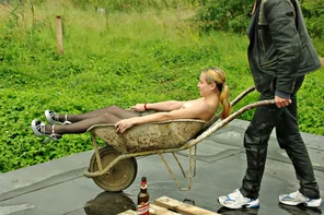Claudia & Katja-Wheelbarrow 10