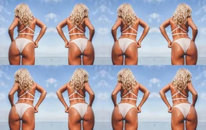 Nevada Caityn Poole White See Through Bikini 08
