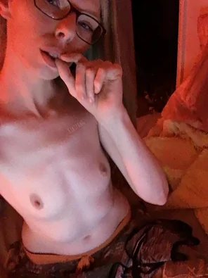 Want to play with my small titties? They're waiting...