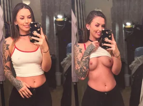 amateur photo my tits and a smile on off :)