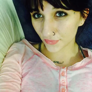 Pink top.