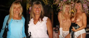Before and after the striptease
