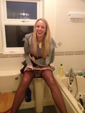 When the toilet is broken