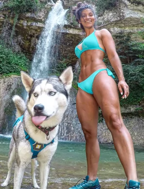 amateur pic A Girl & Her Dog