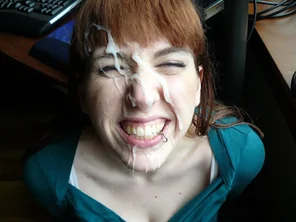 Cum Covered with a Lip Ring