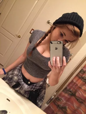Busty beanie teen