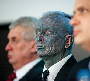This is VladimÃ­r Franz a composer, scholar, and playwrite who placed 5th in the 2013 Czech presidential elections.