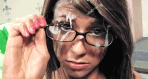  Cum covered glasses