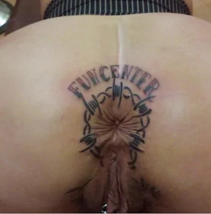 tattooed asshole