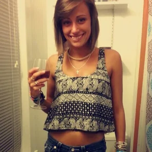 Glass of wine.