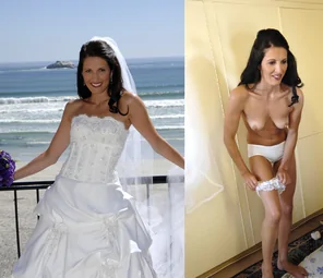 Bride in white