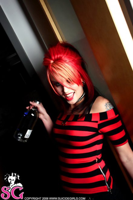 Fiery red