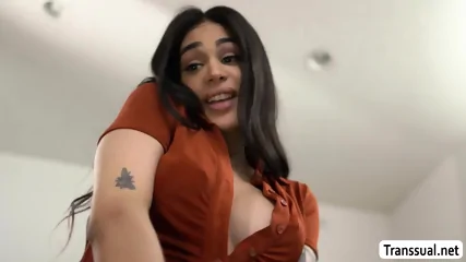 Latina TS Eva Maxim Licks And Fucks Spencer Bradley