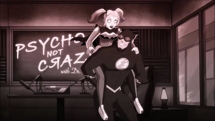 Harley Quinn BALLBUSTING Flash, Sexy Heroine Kick In The Balls