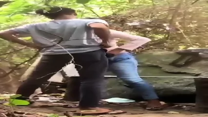 Boyfriend Sex Girlfriend In Park, Outside Sex