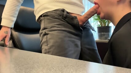 Office Blowjob Secretary Fucks Boss For Bad Performance