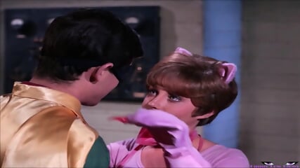 Pussycat GROIN KNEE Robin Lesley Gore, CATWOMAN Vintage BALLBUSTING DC Batman