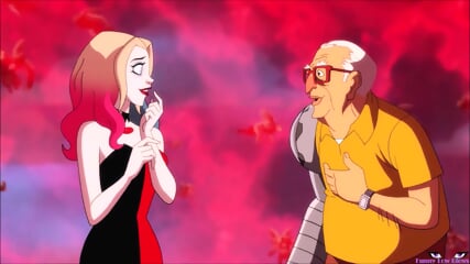 Sexy Blonde HARLEY QUINN Ballbusting STOMP Poor Midget