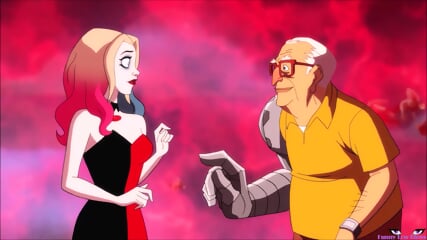 Sexy Blonde HARLEY QUINN Ballbusting STOMP Poor Midget