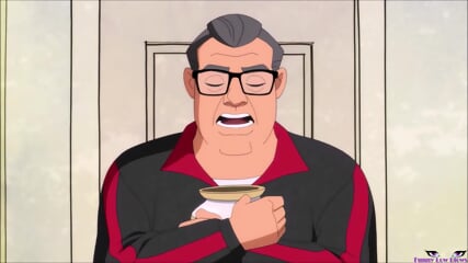 Sexy Blonde HARLEY QUINN Ballbusting Old Man, Father Kick In The Balls