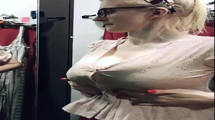 Changing Room With GIANT SAGGY TITS (Slow Motion ON)