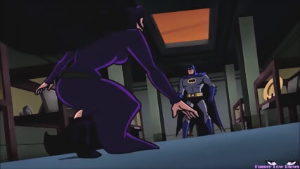 BALLBUSTING Catwoman KICK IN THE BALLS Twice To Batman Falling In Pain, Black Canary, Huntress