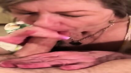 POV CUM Swallow At 9.44 Granny BLOWJOB FINISH Cumshot Mature