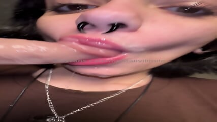 POV Sloppy Dildo Blowjob