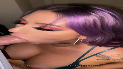 Delicious Busty Swallowing Cock