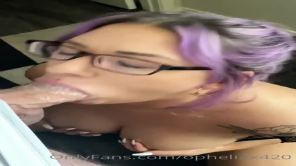 Delicious Busty Swallowing Cock