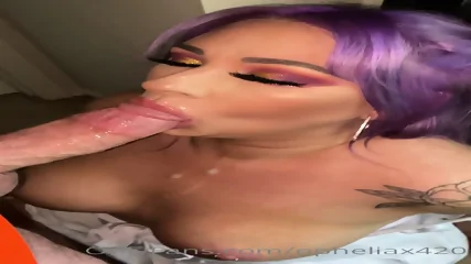 Delicious Busty Swallowing Cock