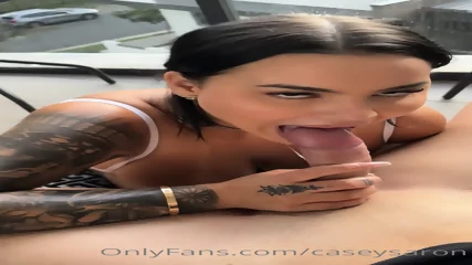 Delicious Busty Swallowing Cock