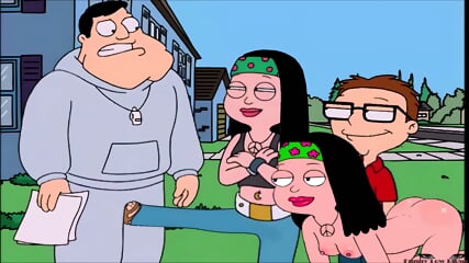 Hayley BALLBUSTING American Dad ANIME Kick In The Balls Step Daddy Busted