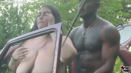 Italian Bbw Fucks Boyfrien Outdoor Car Play