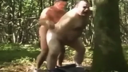 Barebacking Outdoor With Amateur Bear