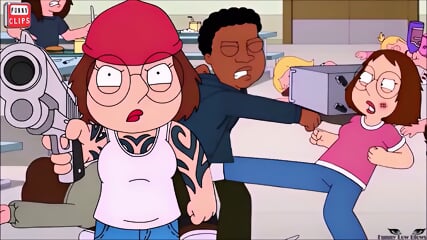 Violent MEG BALLS KICK In School Fight Ballbusting 轟炸 Kick In The Nuts अंडकोष किक Chris Griffin Family Guy