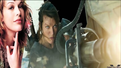 Milla Jovovich BALLBUSTING Kick In The Balls