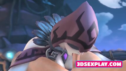 Busty Bitches From 3D Video Games Sucks A Big Cock